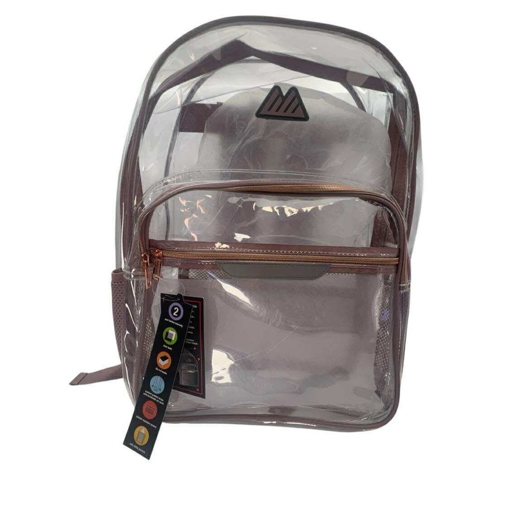 Clear Backpack Stadium Approved See‎ Through Bookbag School Work Travel